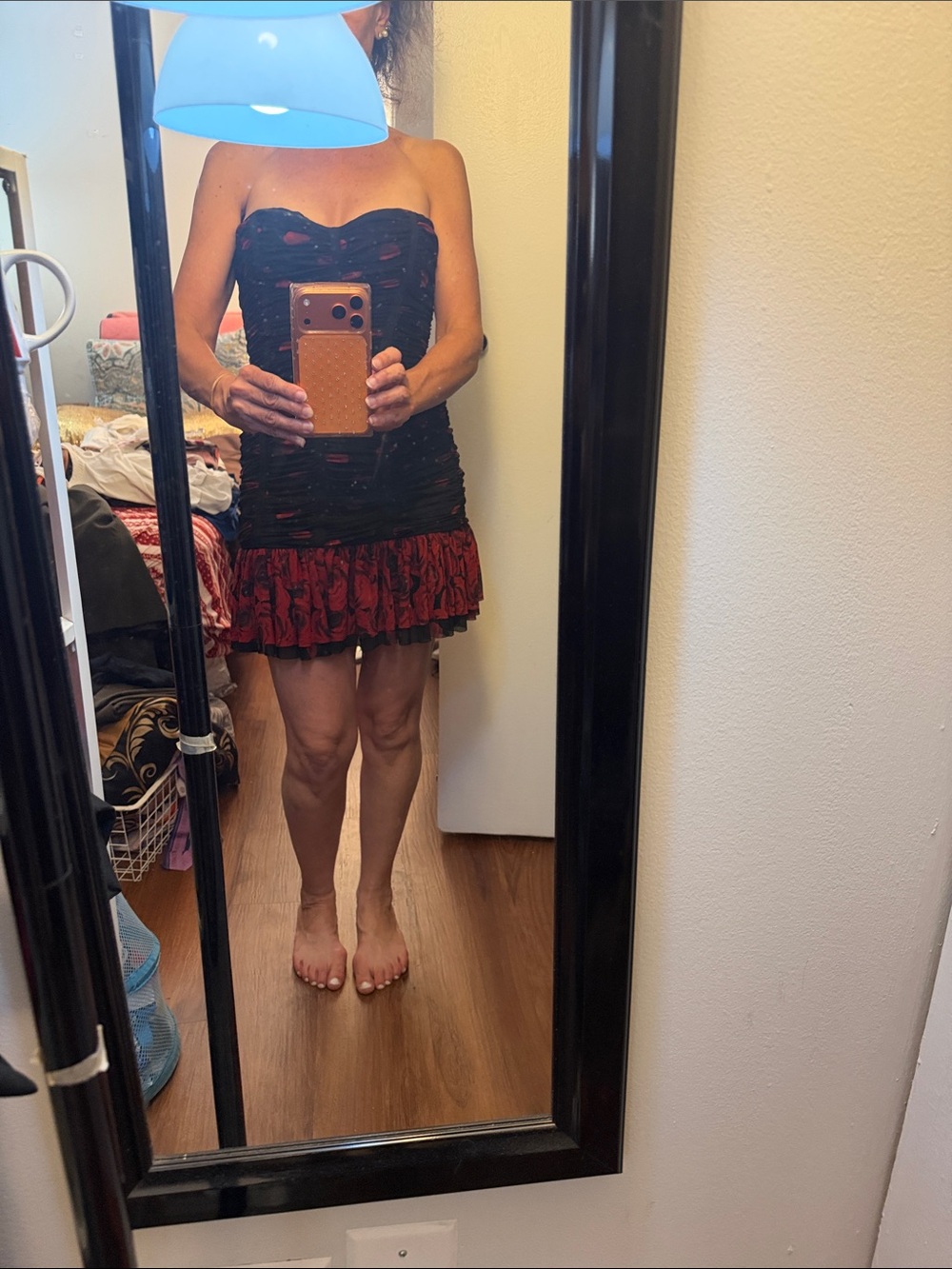 Bebe strapless mini dress